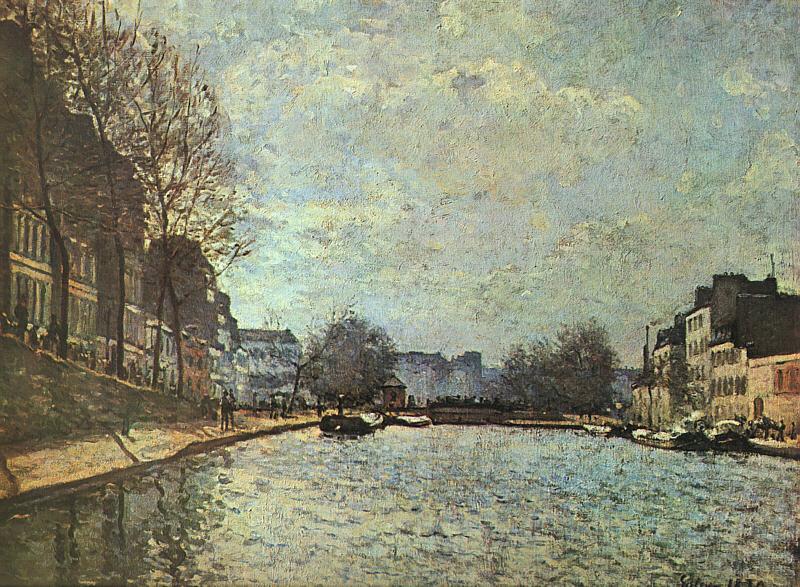 Alfred Sisley The St.Martin Canal oil painting image